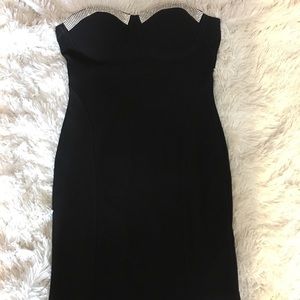 Black mini dress